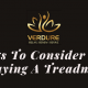 Featured Image of Post on What to Consider While Buying Treadmill by Verdure Wellness